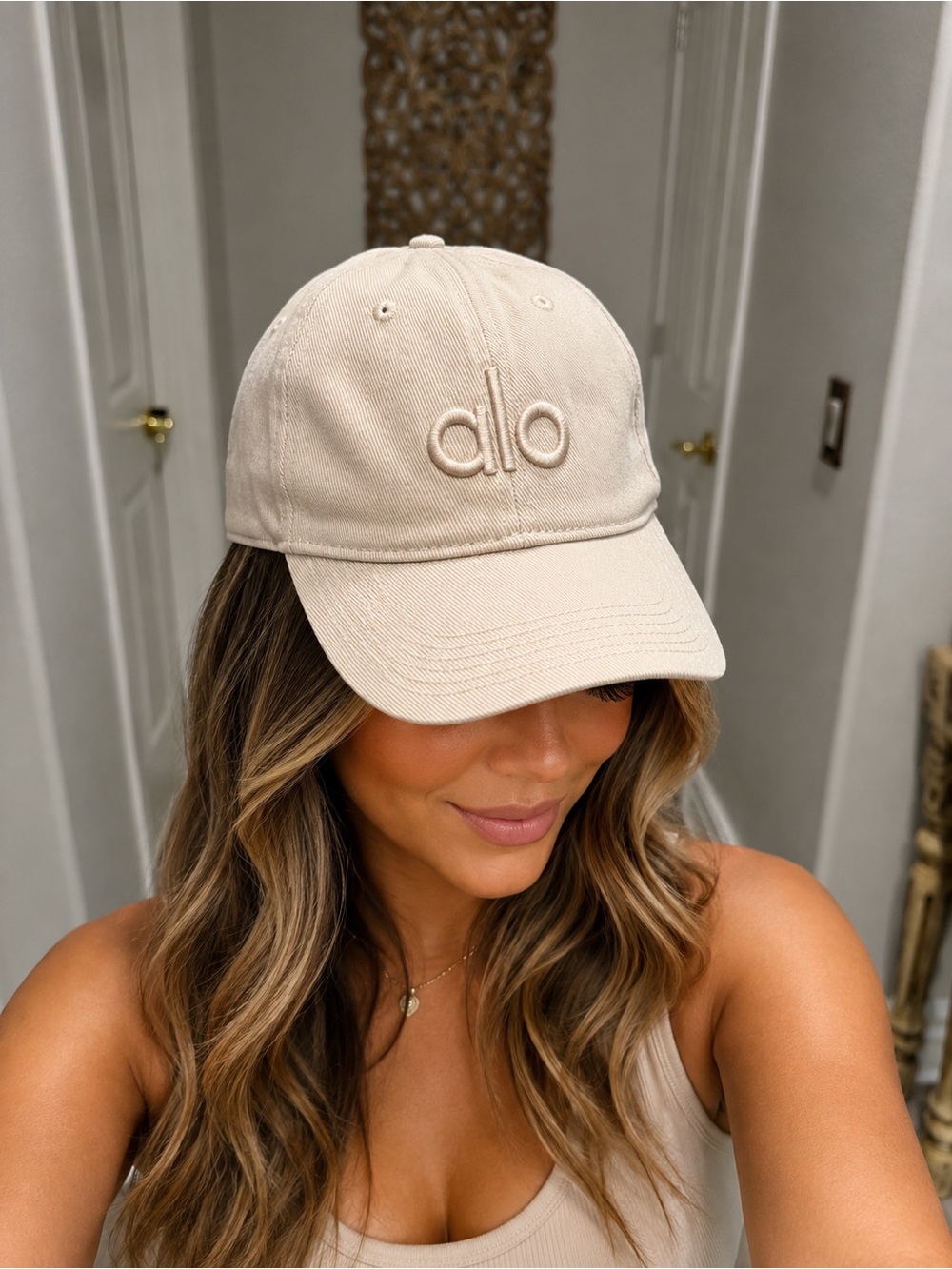 ALO Yoga Washed Off-Duty Cap Sand Dollar